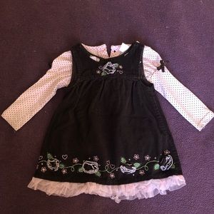Little girl’s shirt and dress set